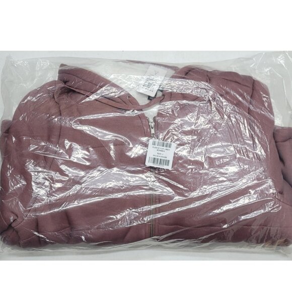 NWT Torrid 2 Rose Taupe Fleece Fur Lined Bomber 2X 18 20 - Picture 6 of 9